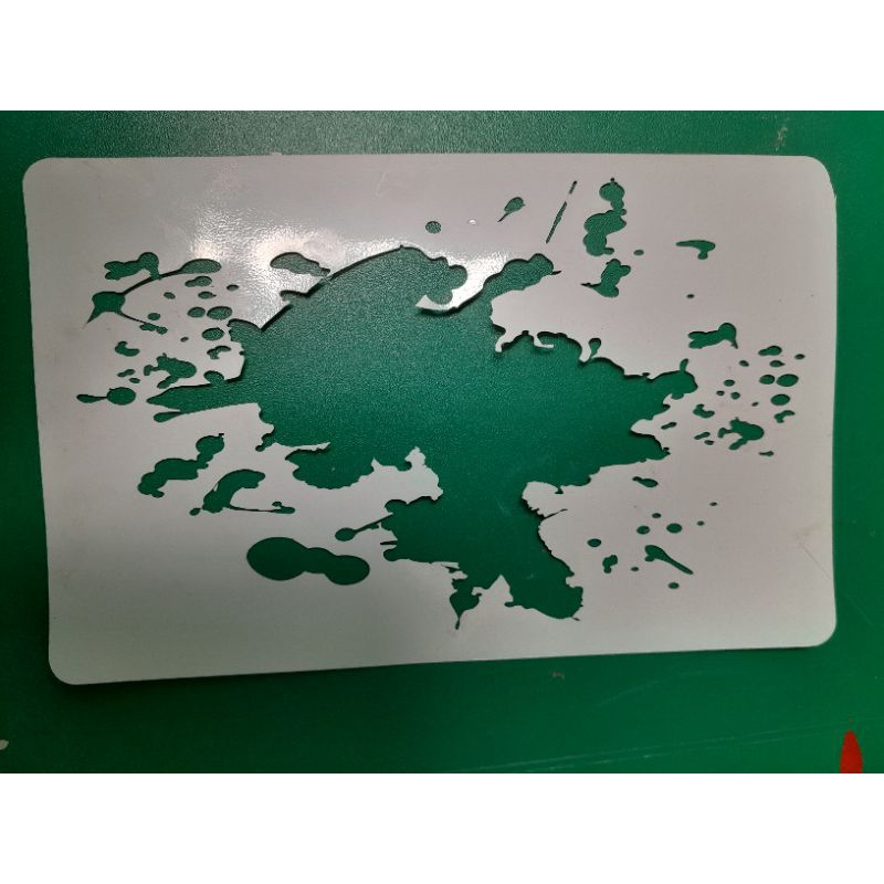 

stencil airbrush motif splatter