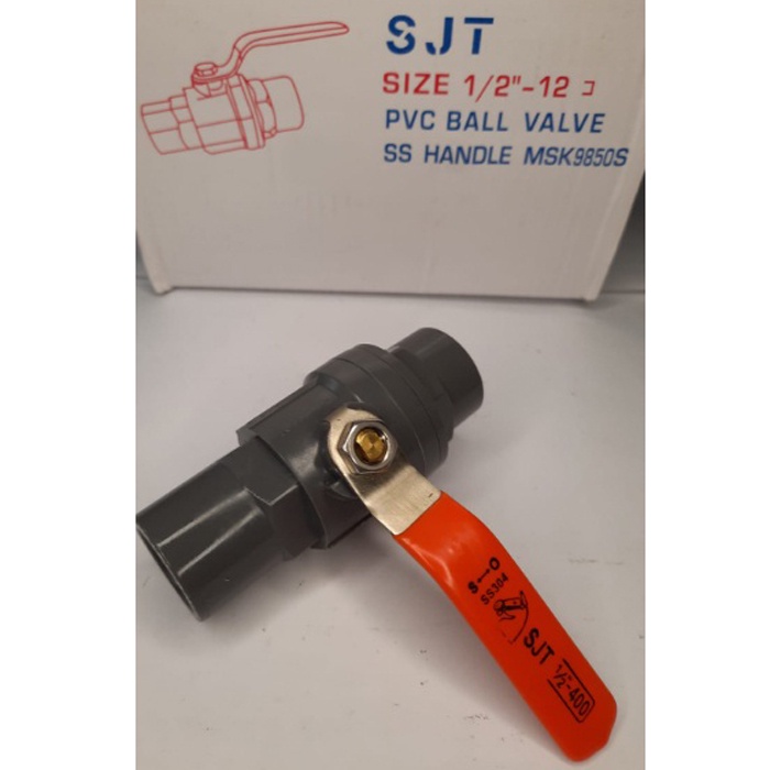 COD Ball valve pvc gagang besi stop keran kran GROSIR ECER READY MEDAN