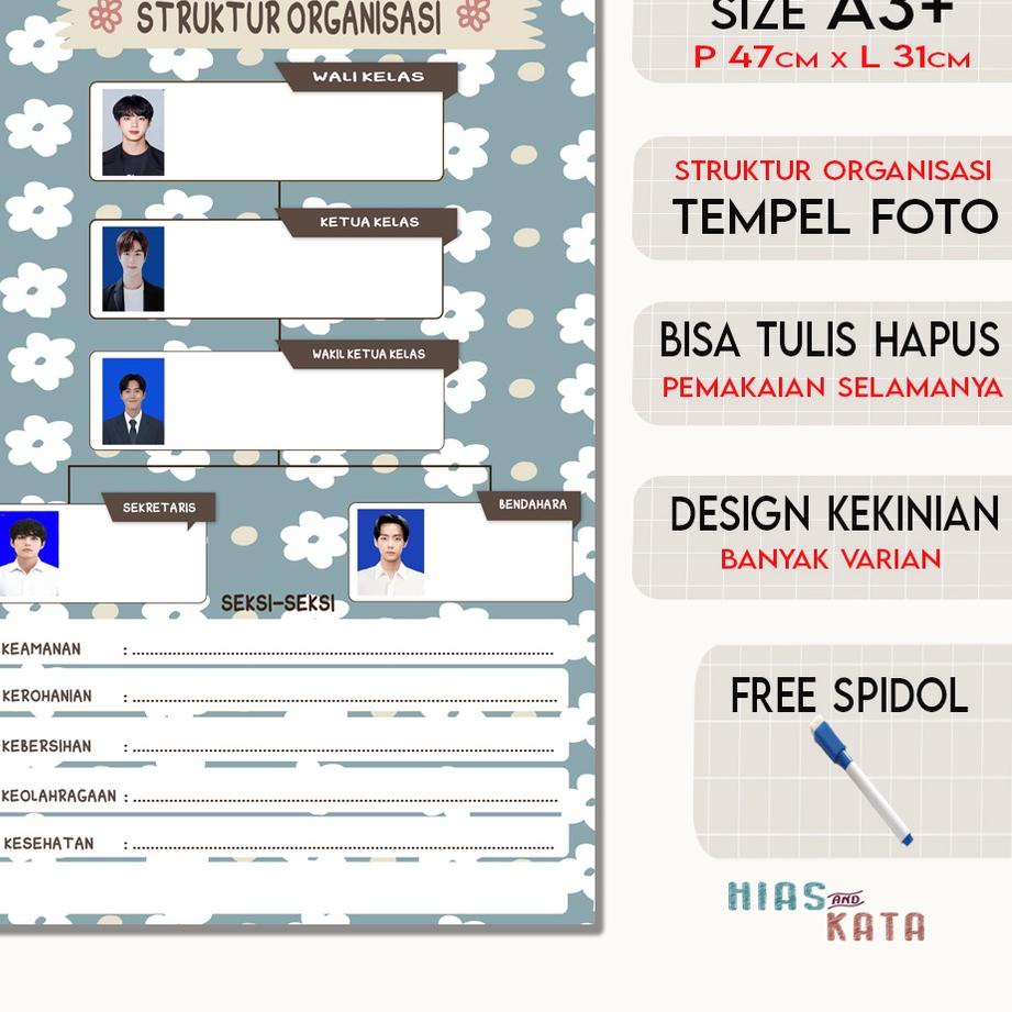 

Recommended Struktur Organisasi Kelas Sekolah Cetak Foto Poster Flower A3+!!