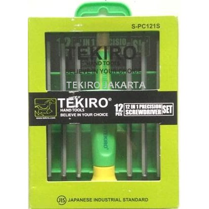 Tekiro Obeng Presisi Kacamata Hp Jam - Precision Screwdriver 12in1 Set