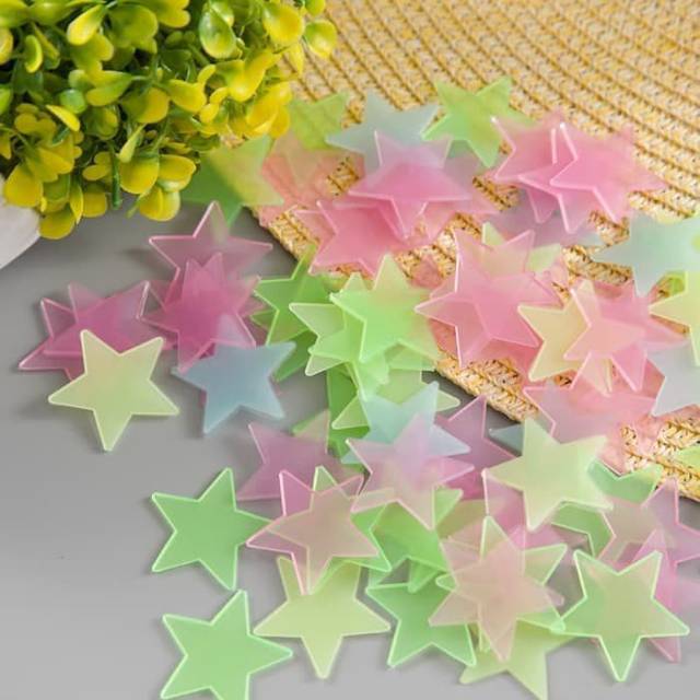 Wall Sticker tempelan stiker dinding Glow in the dark stars