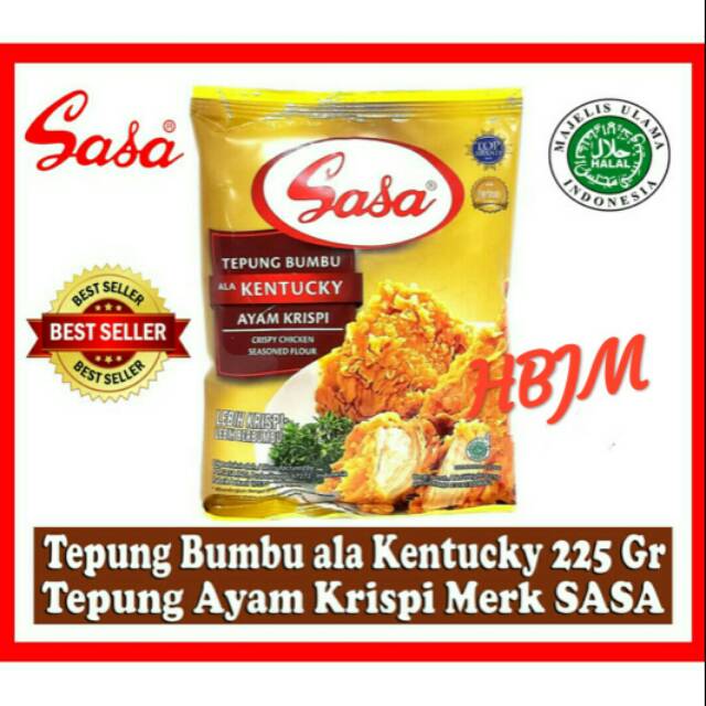 

TEPUNG BUMBU ALA KENTUCKY 225 GR AYAM KRISPI / CRISPY MERK SASA