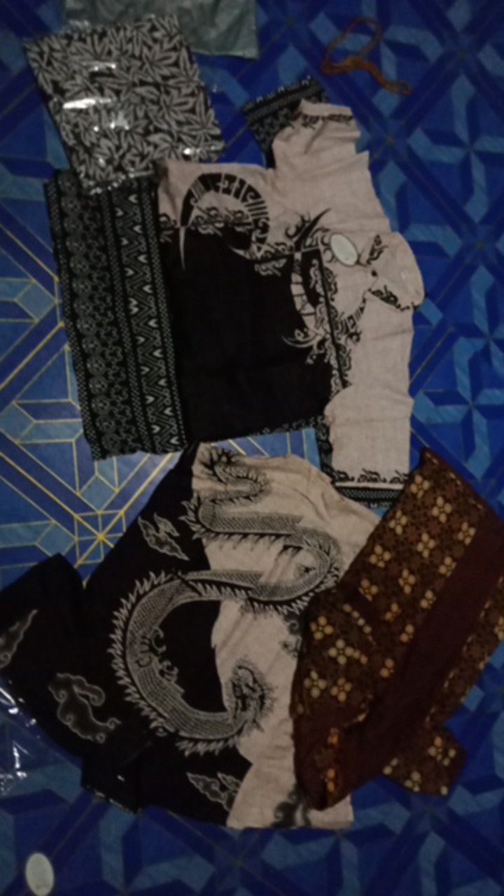 Bswart Batik Hrb026 Kenongo Hem Pendek Padi Pekalongan M L Xl Batik Pria Murah Modern Grosir