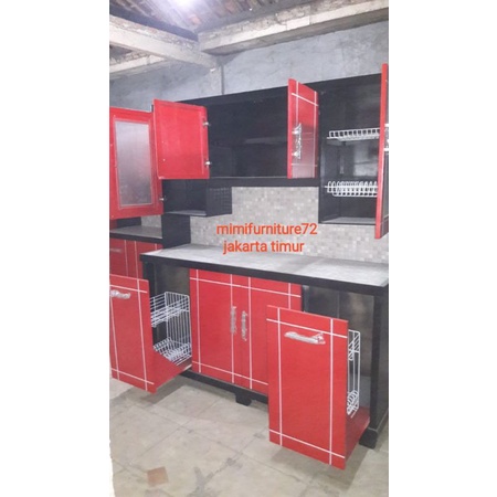 Lemari Sayur & Rak Piring4 Pintu Model Minimalis