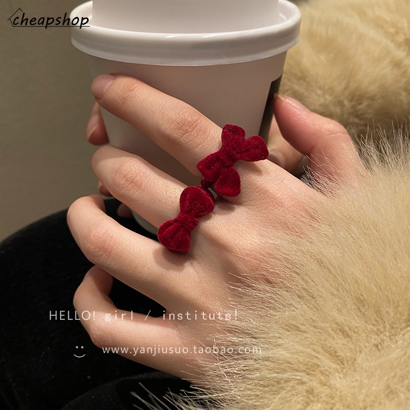 IFYOU Set Cincin Model Ikatan Simpul Warna Solid Gaya Korea Untuk Wanita