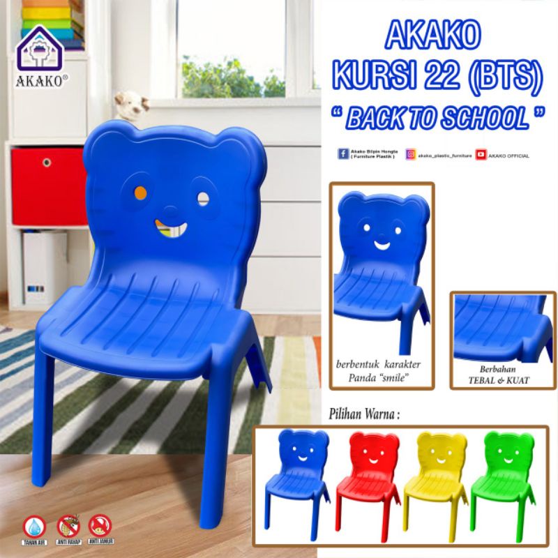 AKAKO - Kursi Akako Anak Plastik Jumbo Akako BTS-Smile