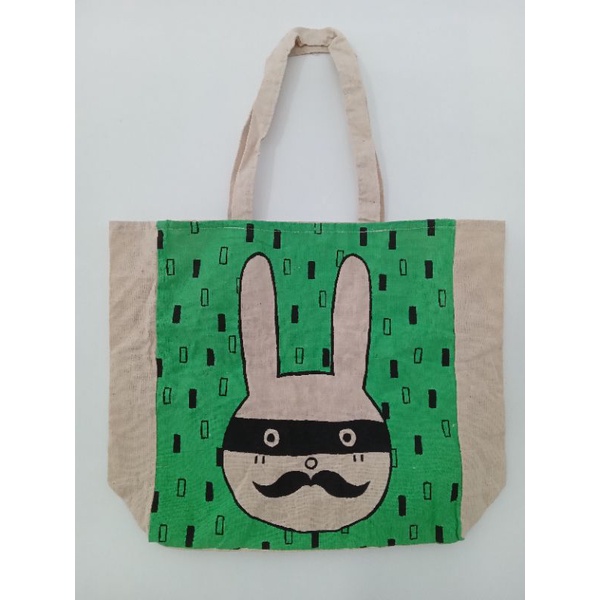 TOTE BAG COTTON ON ( RABBIT )