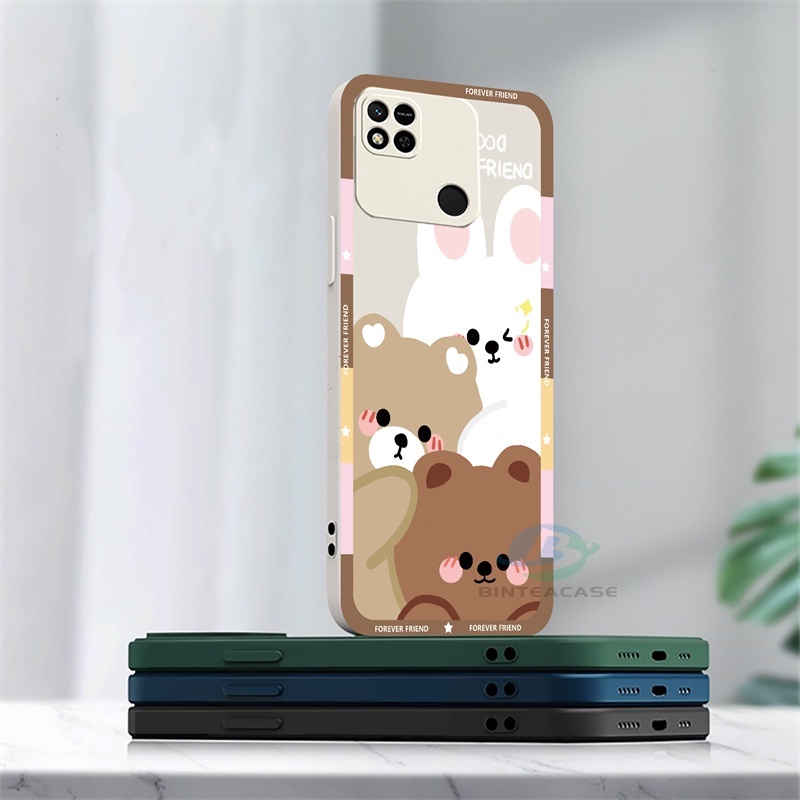 Redmi Note 11S 11 Pro Redmi 10 5G 10C 10A 9C 9T 9A Note10 Note 10S Note9 Note8 Note7 Poco M3 Pro X3 Pro NFC Beruang Lucu Baru Kelinci Shock Resistant Silicone Phone Case Binteacase