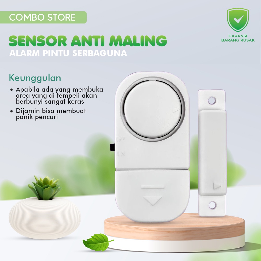 Jual Alarm Pintu Anti Maling Sensor Pintu Jendela Lemari Multifungsi ...