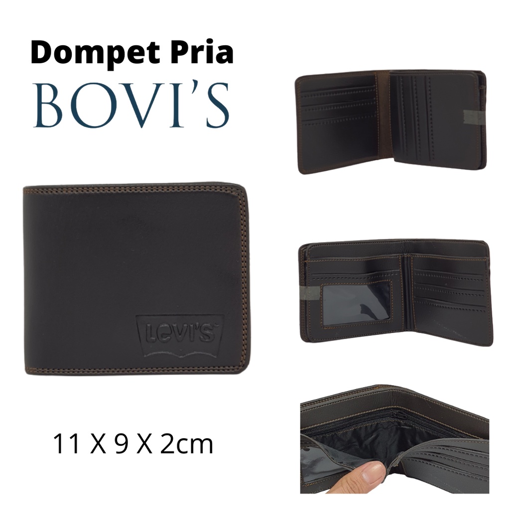Dompet Pria Cowok Bovis Original Kulit Garut Harga Murah Model Keren Anak Muda Terbaru dan Kekinian Kualitas Distro