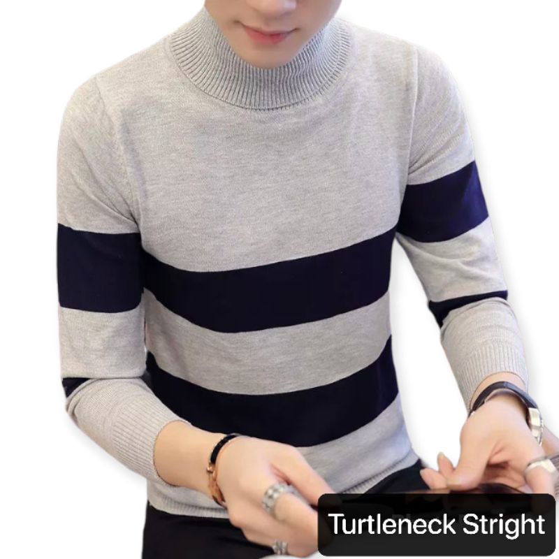 SN - Turtleneck sweater rajut STRAIGHT korean style