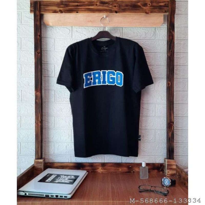 KAOS PENDEK PRIA ERIGO HITAM VTEN-1627