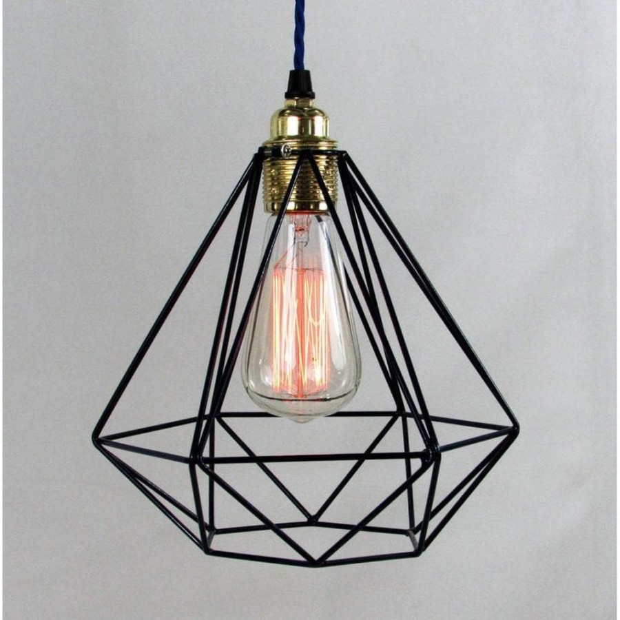 Kap Lampu DIAMOND /  Kap Lampu Hias Besi / Kap Lampu Dekorasi Cafe Murah / PENDANT CAGE LAMP