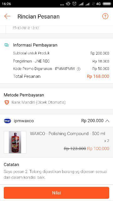 Waxco - Polishing Compound - 500 Ml