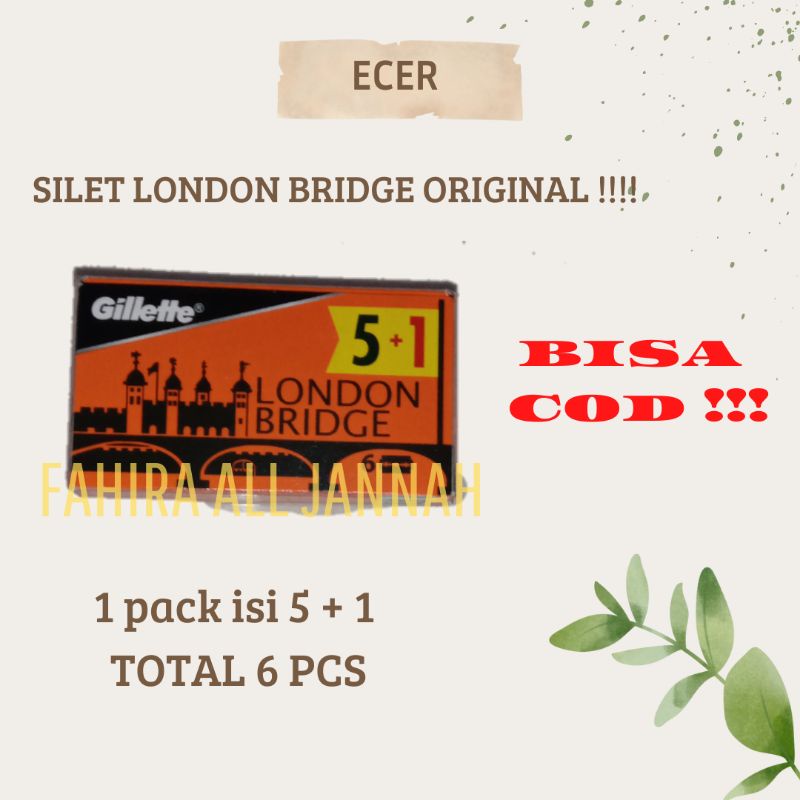ECER SILET LONDON BRIDGE ORIGINAL 5 + 1 (BISA COD)