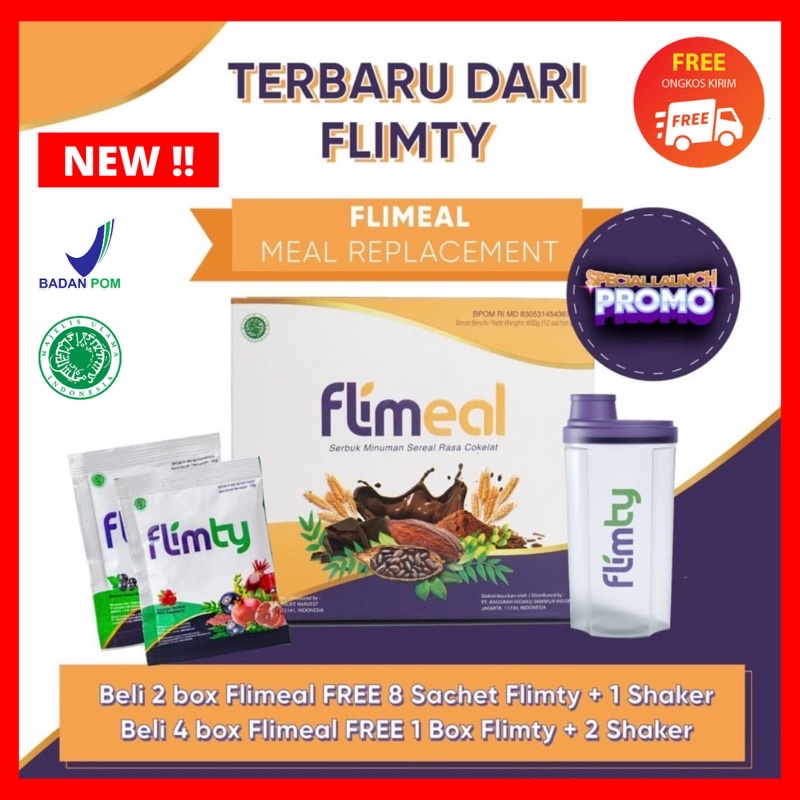 [FLIMEAL 1 BOX !!] RASA COKLAT MINUMAN SEREAL PENGGANTI MAKANAN Halal