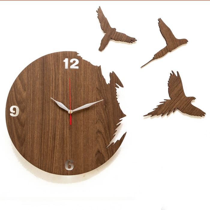 Jam Dinding Unik Artistik - Flying Bird Wall Clock