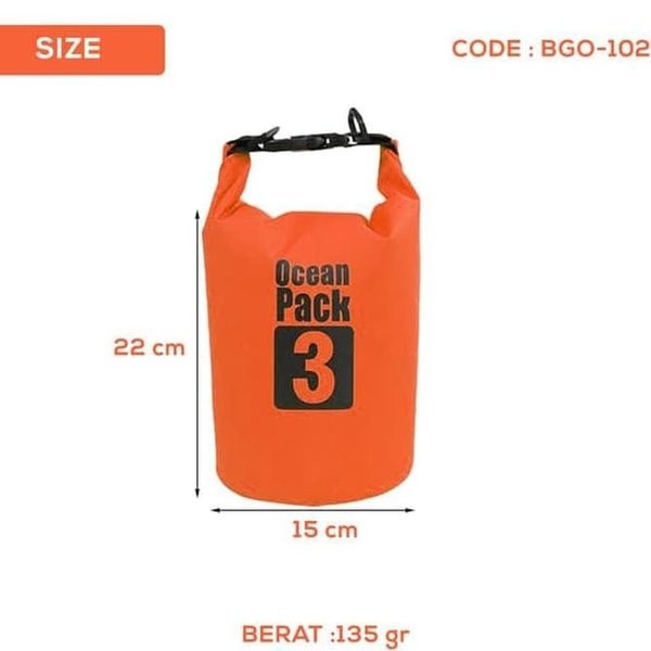 TAS ANTI AIR OCEAN PACK DRY BAG 3 LITER WATER PROOF