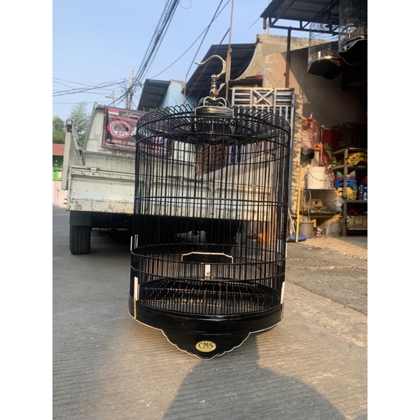 SANGKAR KANDANG MURAI CMS LIS AKRILIK HITAM NO 3