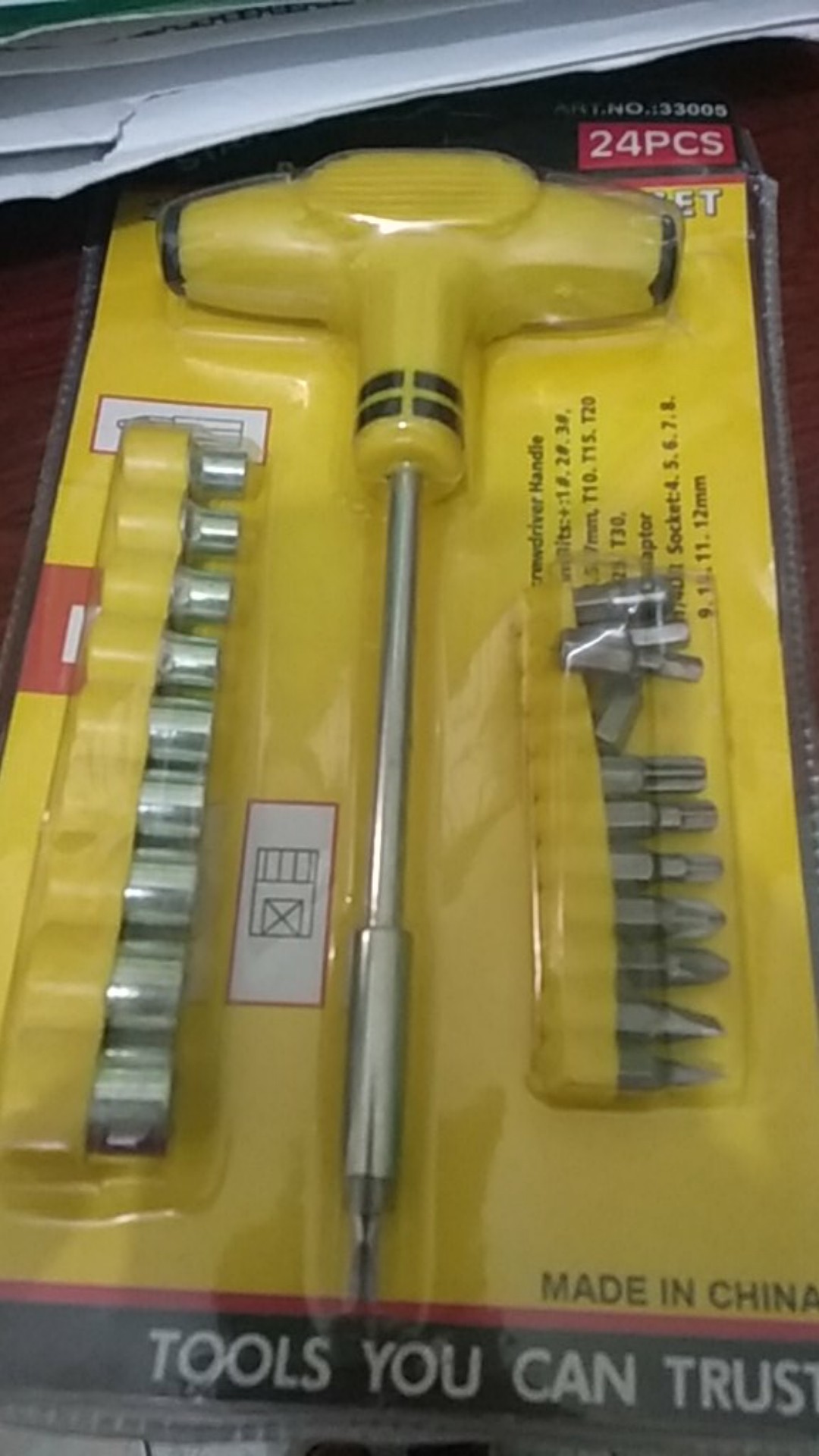 Obeng Kunci Sock T Plus Palu 20 In 1 Screwdriver Tools - Kuning
