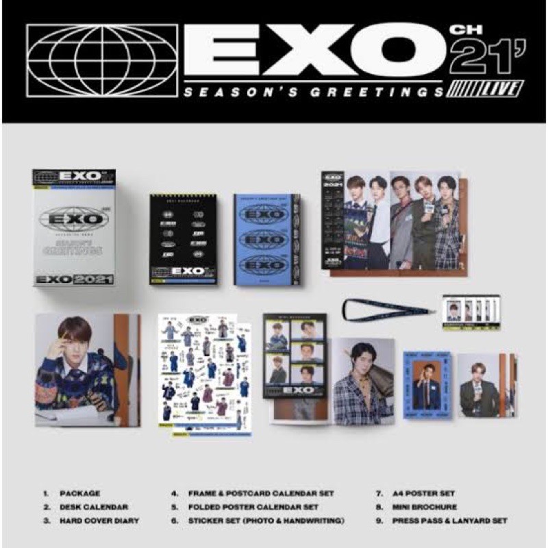 EXO SEASON GREETINGS 2021 FULLSET BENEFIT KTOWN4U