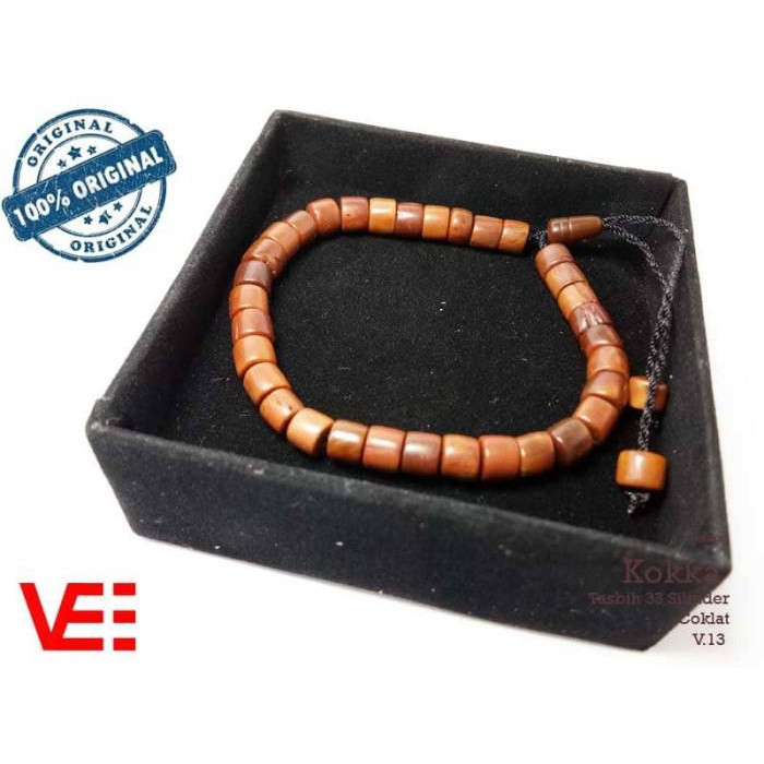 VeE Gelang Tasbih Terapi Kesehatan Pria Wanita Kayu Kokka Kaukah- V13