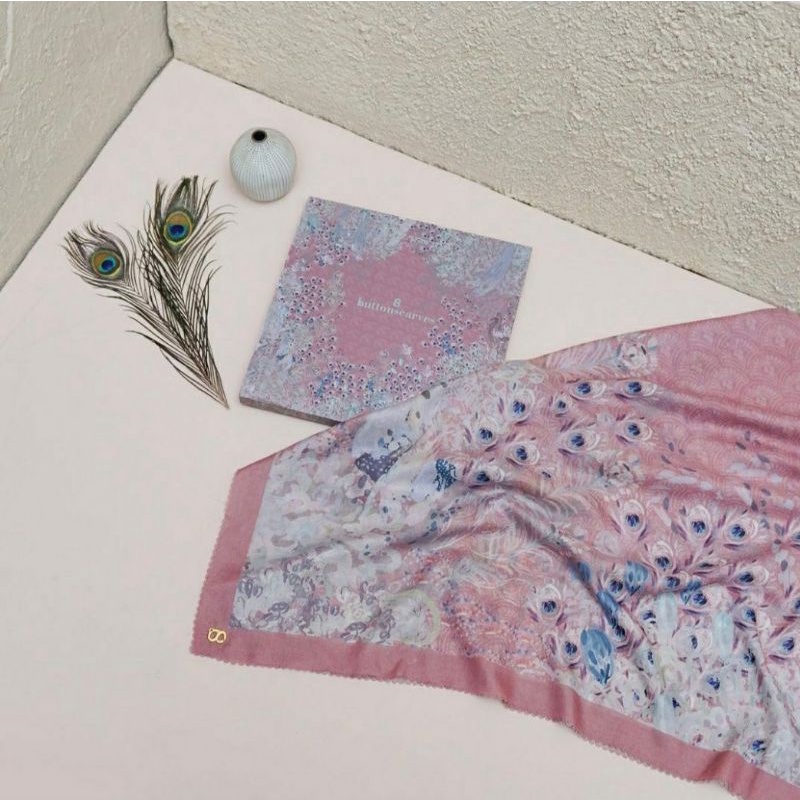 Buttonscarves Ederra Dusty Rose