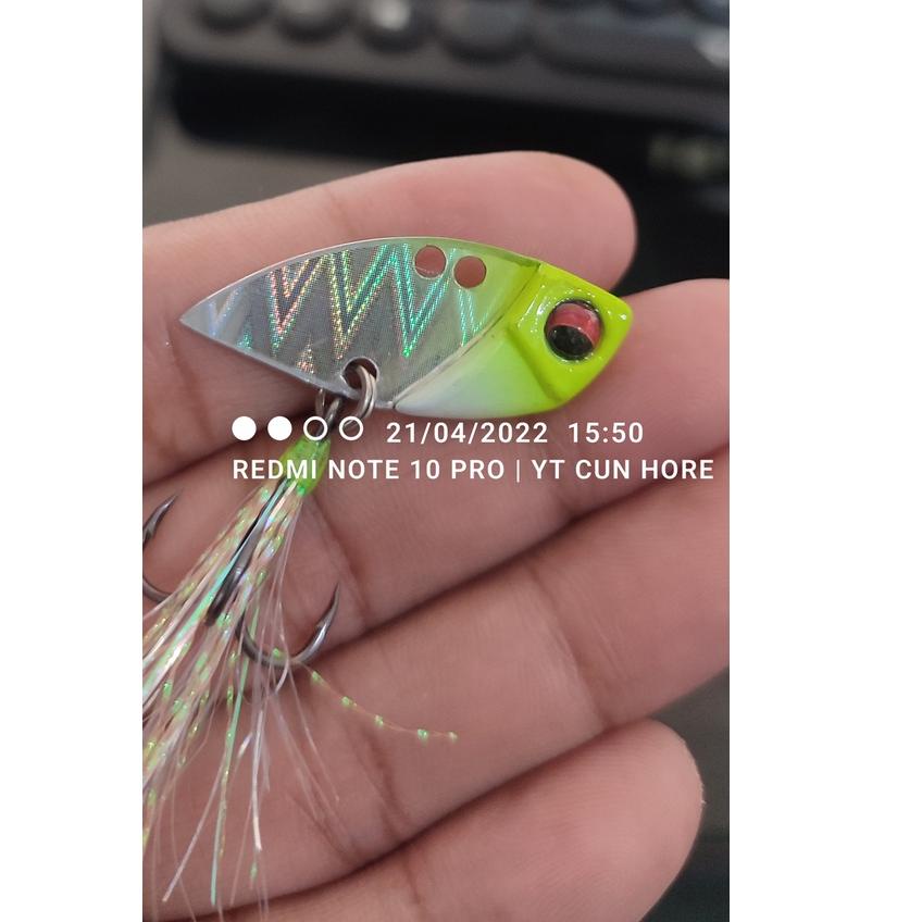 Paling Dicari.. UMPAN GABUS HALF SOLID METAL VIB SIRIP HIU  VIBRA  UMPAN CASTING UMPAN MAINAN 8GR KI