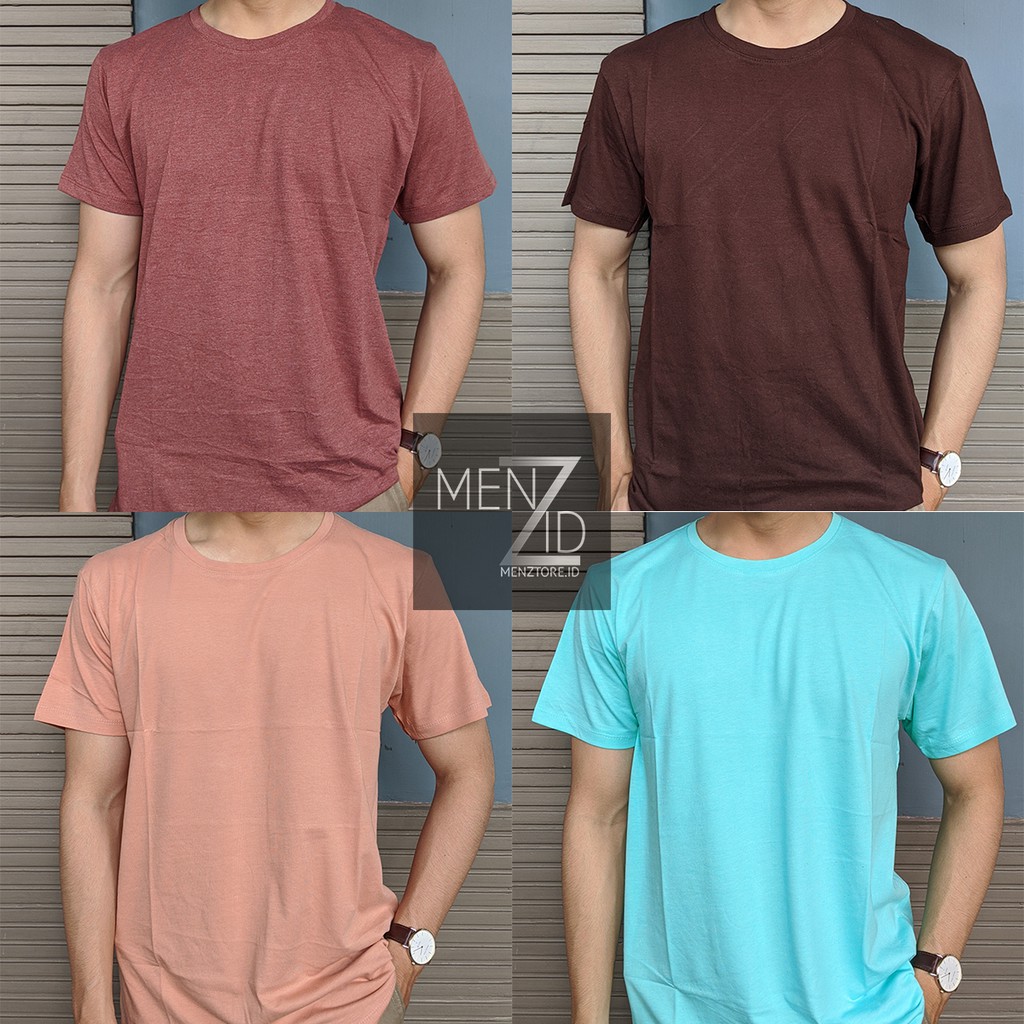 Kaos Polos Lengan Pendek / T-Shirt Polos Basic / Baju Polos Unisex