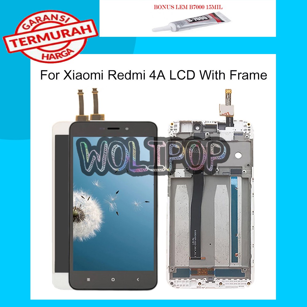 LCD FULLSET TOUCHSCREEN FRAME XIAOMI REDMI 4A MI4A ORIGINAL NEW