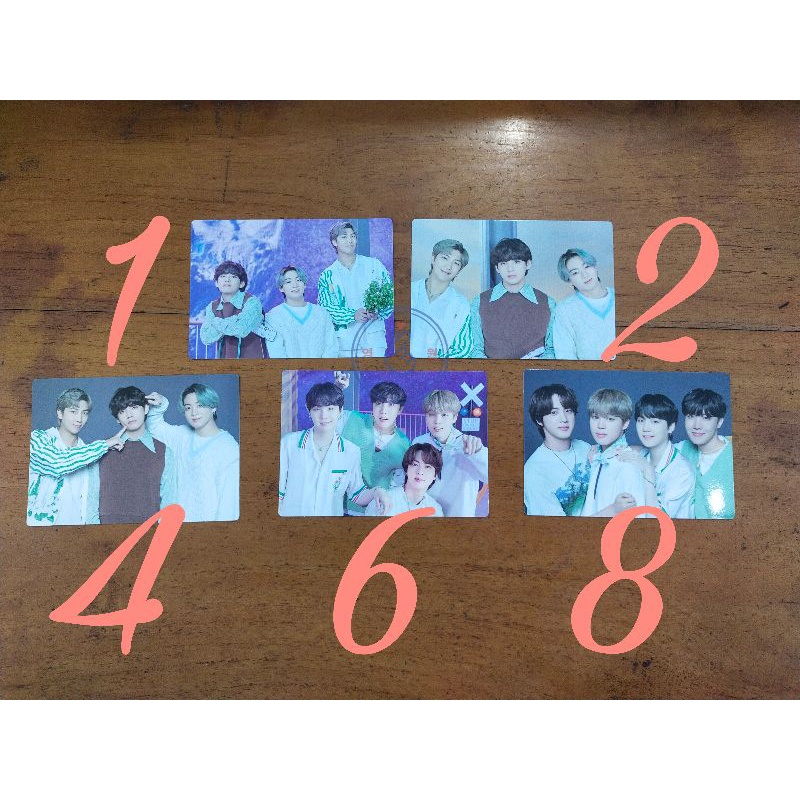 OFFICIAL PHOTOCARD MPC BTS SOOWOOZOO UNIT - RM JIN SUGA JHOPE JIMIN V JUNGKOOK