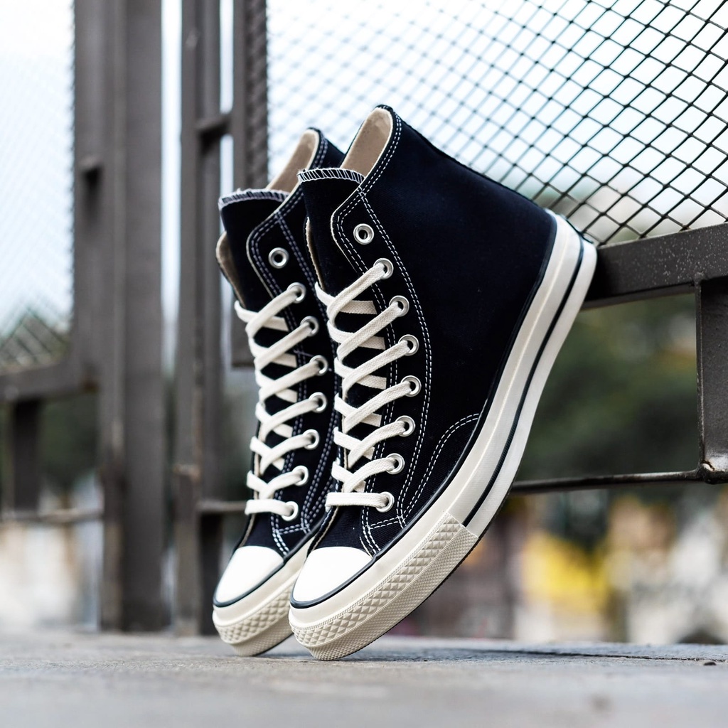 CONVERSE CHUCK TAYLOR 70's HIGH BLACK WHITE - CONVERSE BNIB 100% ORIGINAL GLOBAL RELEASE / SNEAKERS 