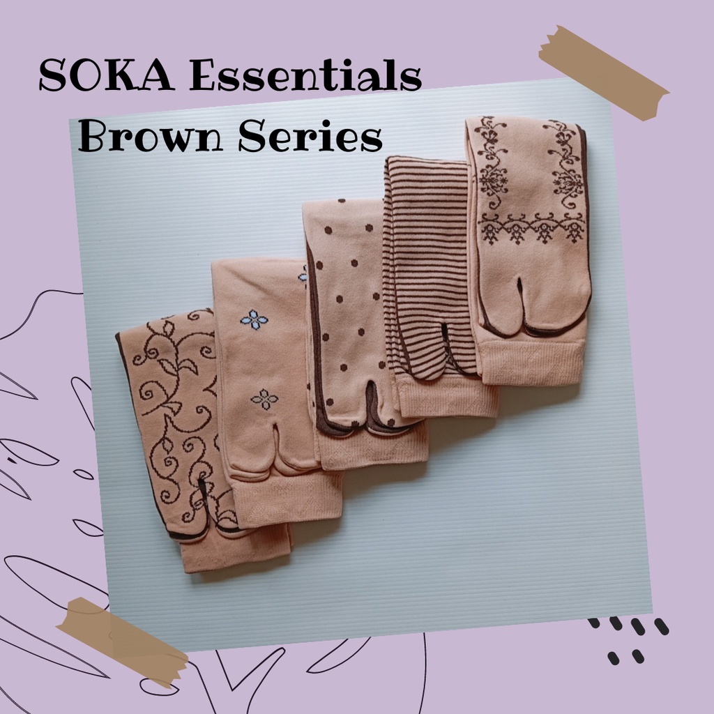 Kazarasock - Kaos Kaki Soka Essentials-Cokelat-M|Promo 9.9