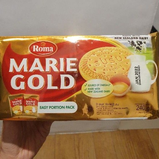 

Roma MARIE GOLD biskuit rasa SUSU 220gr