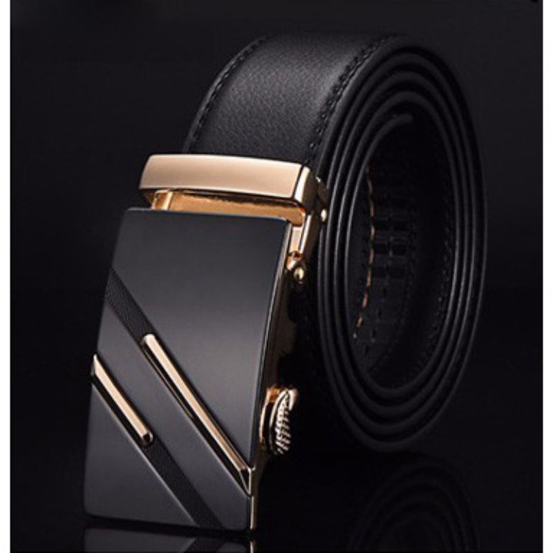 Gesper Ikat Pinggang Kulit Luxury dengan Automatic Buckle