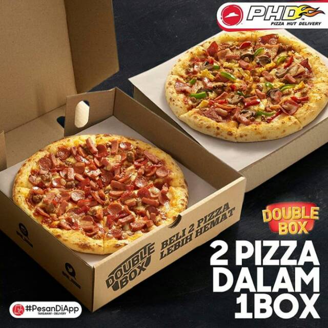 Jual DOUBLE BOX PIZZA REGULER PIZZA HUT DELIVERY PHD Shopee Indonesia