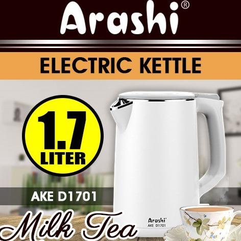 Arasi Teko Listrik Electric Kettle Otomatis Milk Tea 1.7L Ake D1701 - Storerahman88