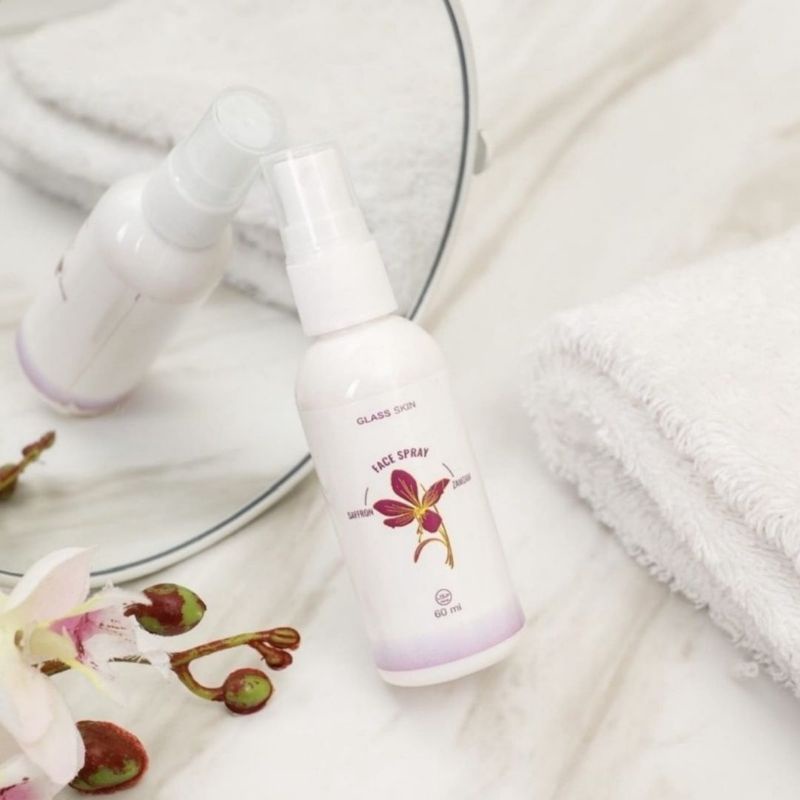 Ready Glasskin spray/ Glasskin original 100 persen |Spray glass skin 60 ml |Facemist safron air zamz