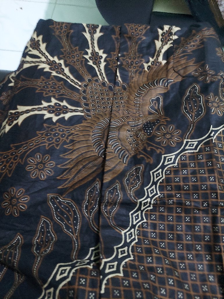 Batik Pria Size M L Xl Xxl  Bswart Batik Hrb026 Kenongo Hem Panjang Padi
