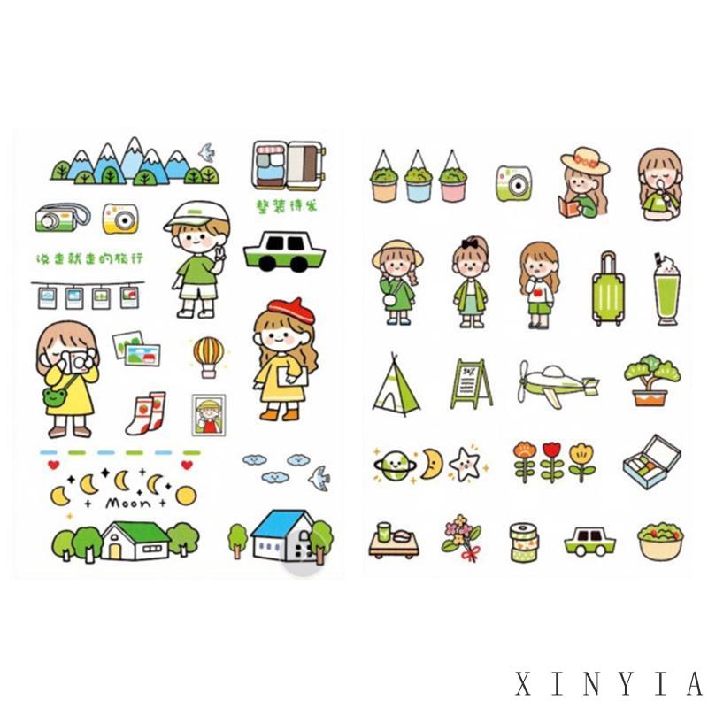 Xia.id Stiker Motif Emoji Untuk Dekorasi Handphone / Diary DIY