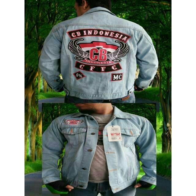 Jaket LEVIS bordir KOMPUTER CB INDONESIA