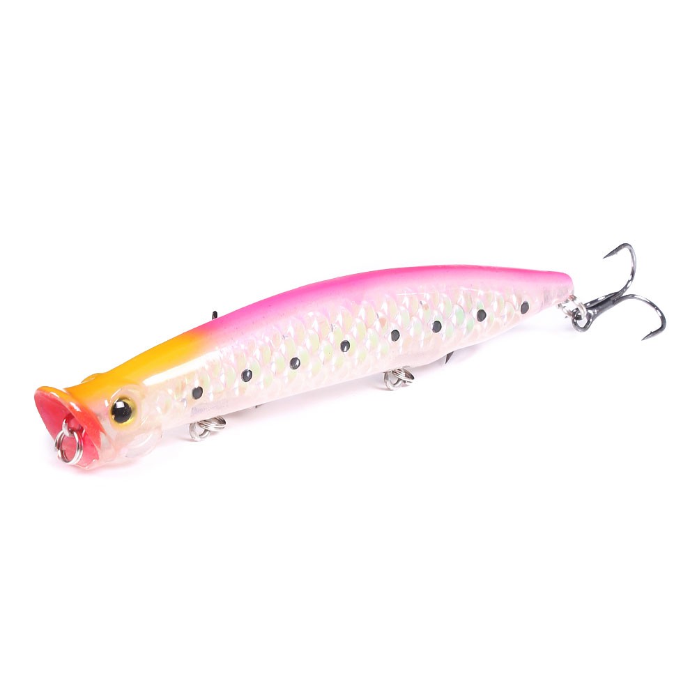 HENGJIA 1PCS Popper Fishing Lures Floating Wobblers 110mm 13g Topwater Pencil Lure Fishing Swimbait Hard Bait Tackle