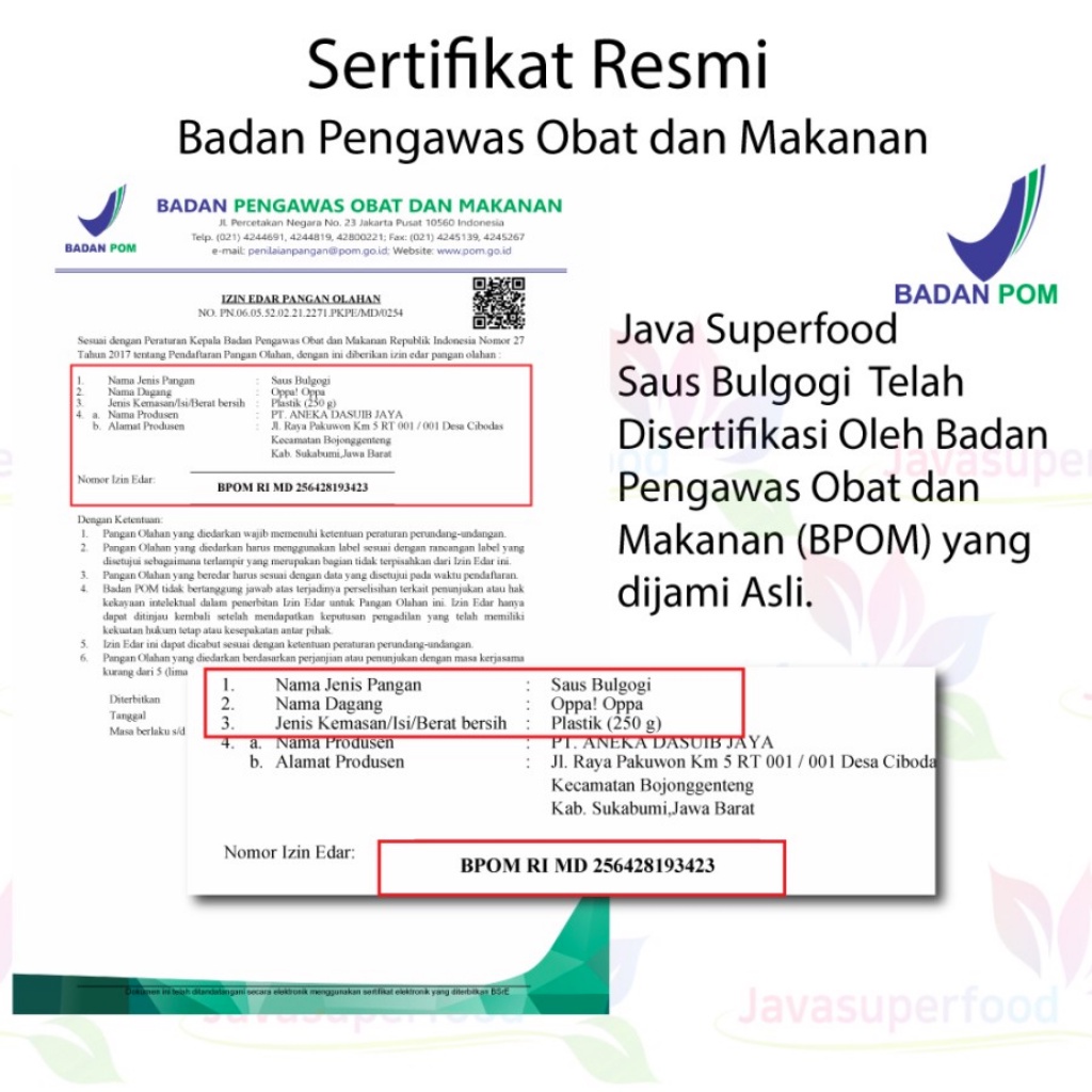 Saus Bolgogi Ala Resto Enak Oppa! Oppa (TERMURAH)