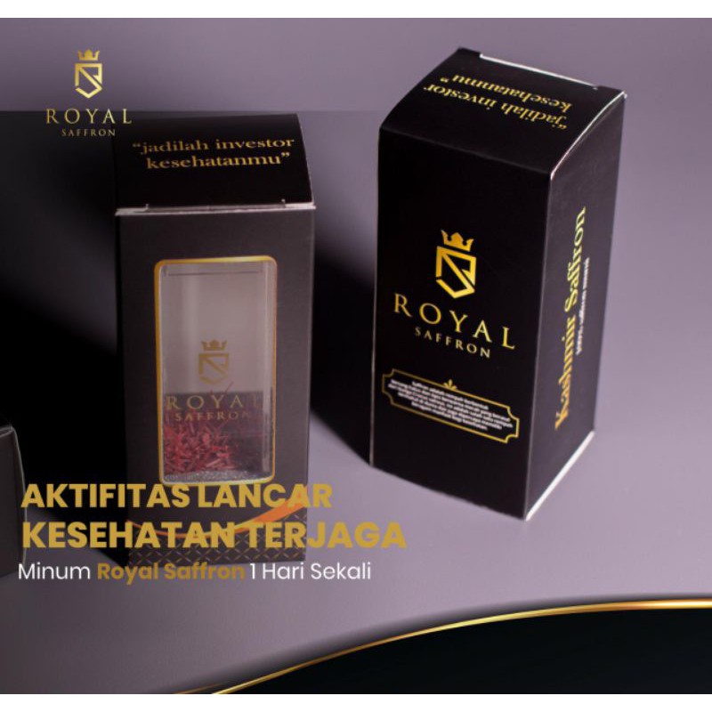 Saffron Kashmir 100% Murni (0.1 gram / 0.5 gram / 1 gram)