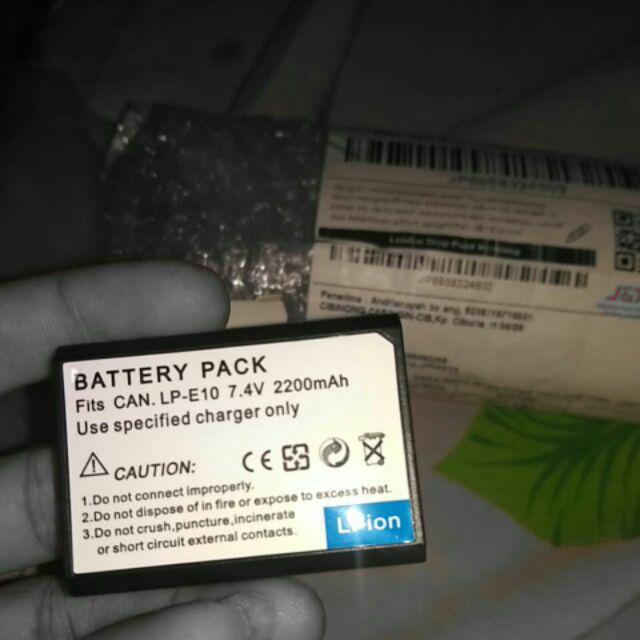 Baterai Batere Battery Kamera Canon EOS 1100D 1200D 1300D