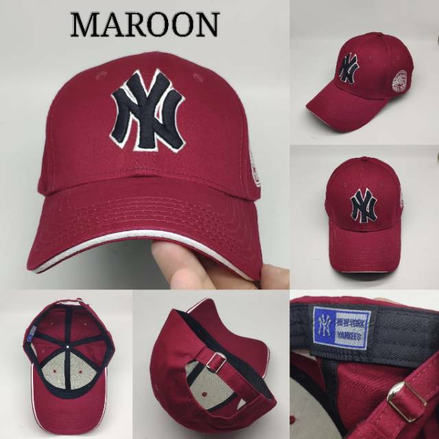 Topi Baseball Bordir Pria Wanita bahan Cotton