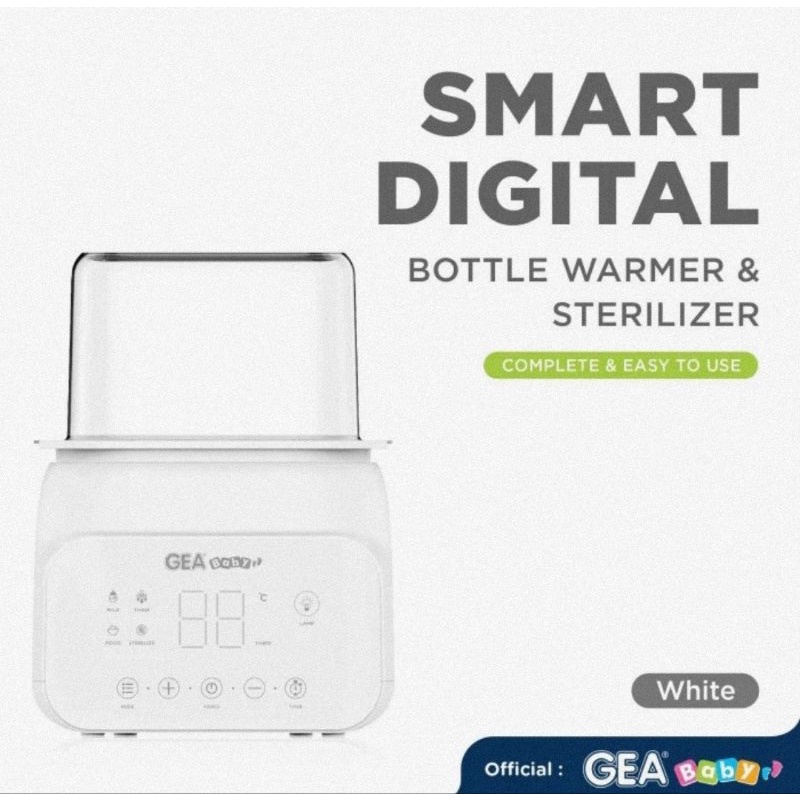 Gea Baby Smart Digital Bottle Warmer &amp; Sterilizer GW-100/Steriliser &amp; Penghangat Botol Susu Bayi