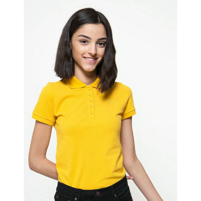 Kaos Cewek Polo Nevada Kuning