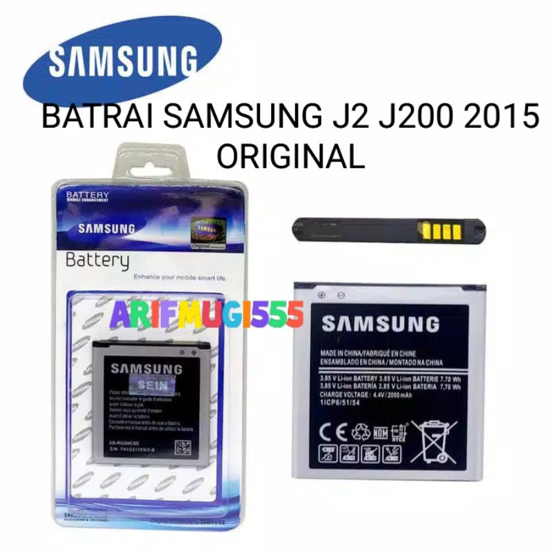 BATERAI BATRAI BATTERY BATTRAY BATU HP SAMSUNG J2 J200 2015 ORIGINAL