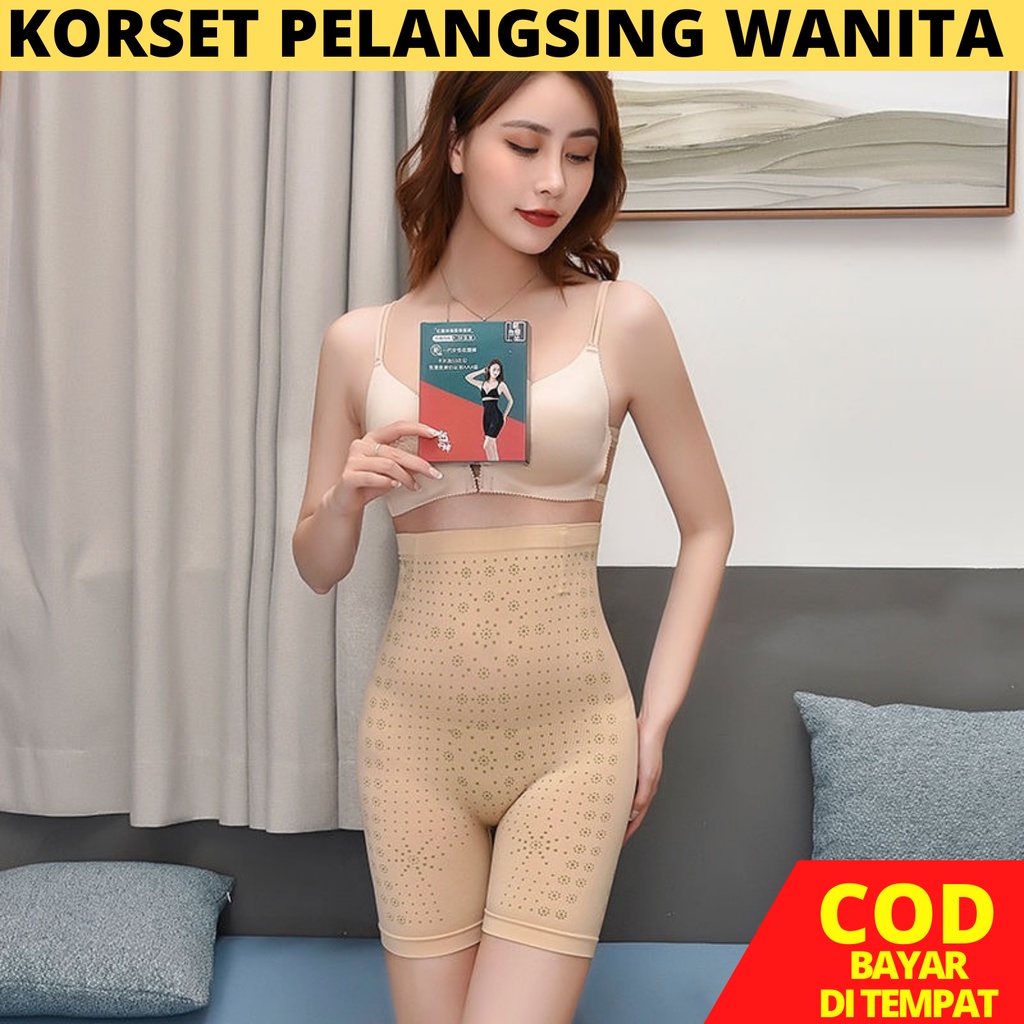 Korset Pelangsing Perut Buncit Infrared Korset Celana Pant Pengecil Pembakar Lemak Perut Paha Bokong